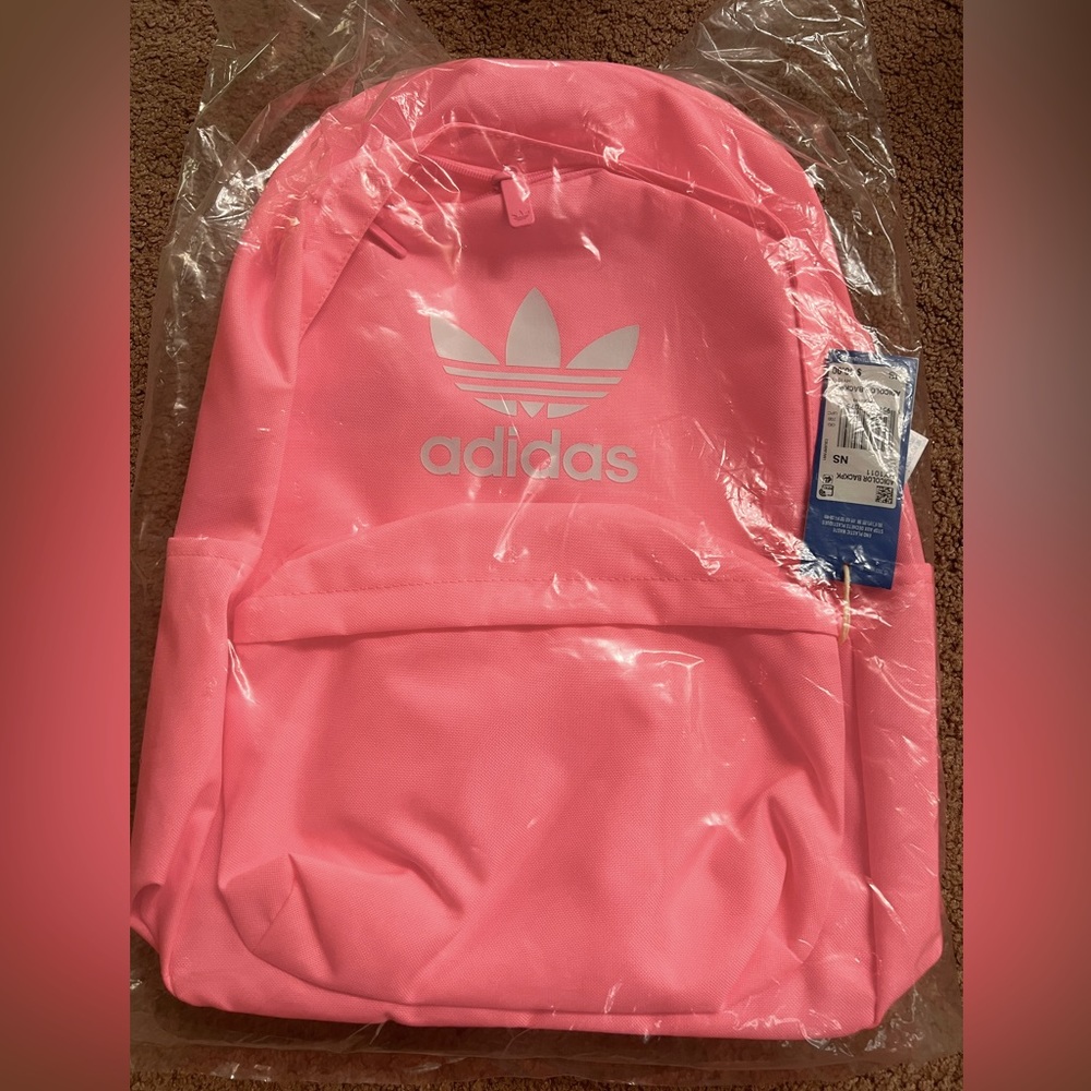 Adidas NWT Neon pink backpack